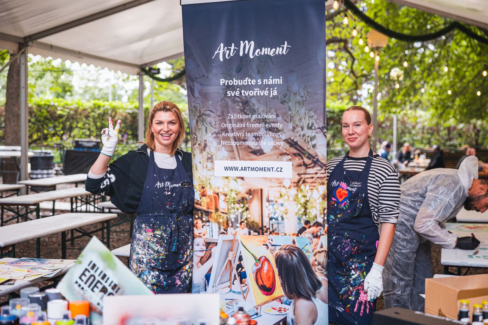 Art Moment, zážitkové malování na Sustainia Marketu